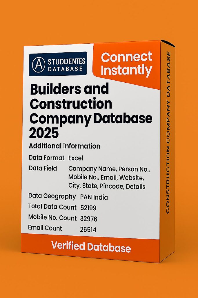 Builders and Construction Company Database 2025