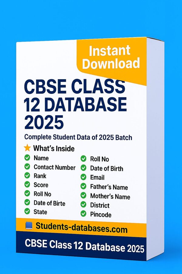 CBSE Class 12 Database 2025