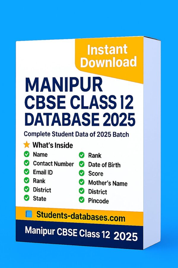 Manipur CBSE Class 12 Database 2025