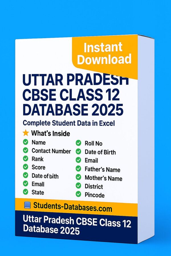 Uttar Pradesh CBSE Class 12 Database 2025